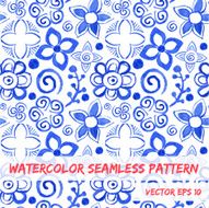 Watercolor seamless pattern N55