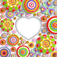 abstract flowers 3d backgrounds traced from original artwork acrylic paint