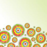 abstract flowers 3d backgrounds traced from original artwork acrylic paint N2