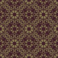 gold berry and flower silhouette
