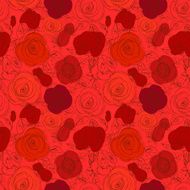 Seamless roses pattern N23