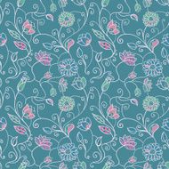 fantasy floral seamless background N2