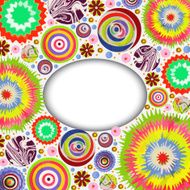 abstract flowers 3d backgrounds traced from original artwork acrylic paint N5