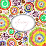 abstract flowers 3d backgrounds traced from original artwork acrylic paint N6
