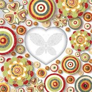 abstract flowers 3d backgrounds traced from original artwork acrylic paint N7