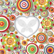 abstract flowers 3d backgrounds traced from original artwork acrylic paint N8