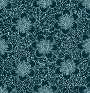 Seamless pattern with decorative flowers N18