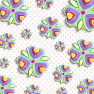 abstract flowers 3d backgrounds traced from original artwork acrylic paint N10