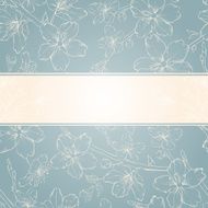 Cherry blossom background with text