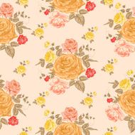 Seamless roses pattern N24