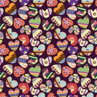 seamless love heart pattern N2