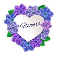 frame of flowers N11