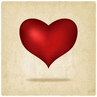 red heart old background