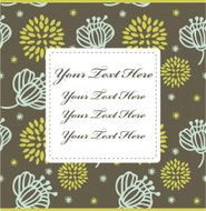 Flower card N25