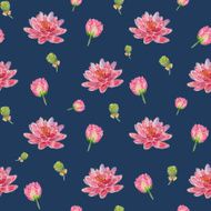 Seamless floral pattern with lotus N2