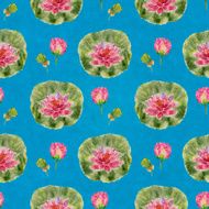 Seamless floral pattern with lotus N3