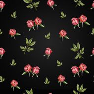 Seamless floral pattern with peony N3