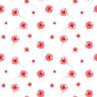 Seamless floral pattern with poppy N4