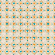 Seamless background of hearts romantic pattern endless backdrop