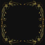 framing of golden poppies