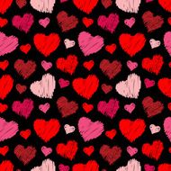seamless hearts pattern N18