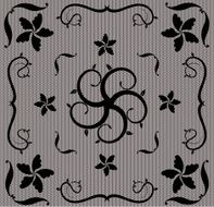 Abstract vintage lace pattern N2