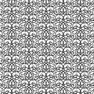 Black and white pattern with curves