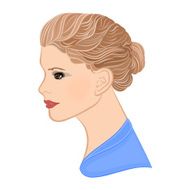 Girl with blond hair and brown eyes N2