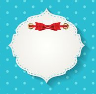 Gift Card with Ribbons Design Elements Vector Illustration N2