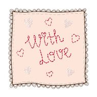 Handkerchief with embroidery