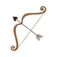Bow with love arrow