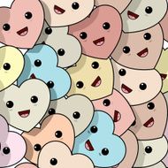 Valentine&#039;s Day hearts pattern
