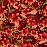 Vintage Floral Seamless Background N6