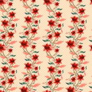 Vintage Floral Seamless Background N7