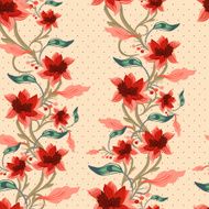 Vintage Floral Seamless Background N8