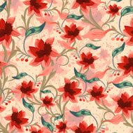 Vintage Floral Seamless Background N10