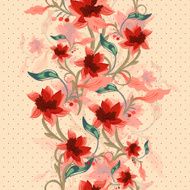 Vintage Floral Seamless Background N11