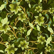 Vintage Floral Seamless Background N13