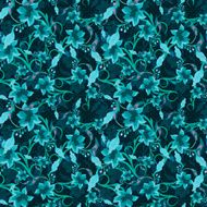 Vintage Floral Seamless Background N14