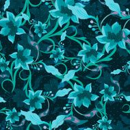 Vintage Floral Seamless Background N15