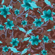 Vintage Floral Seamless Background N16