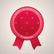 Round label for Valentine&#039;s Day N3