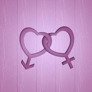 male and female symbol N2