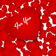 festive background with red hearts