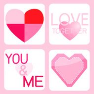 valentines day and heart pattern