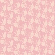 pink texture with berry and flower silhouette