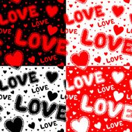 Set of four seamless patterns N6