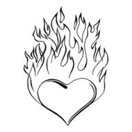 Flaming heart N3