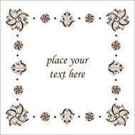 floral frame N168