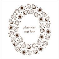 floral frame N169